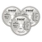Trend CSB/160/3PK Wood TCT Circular Saw Blades 160mm x 20mm 48T 3 Pack