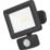 Luceco Essence Outdoor LED Floodlight with Ball Joint With PIR Sensor Black 10W 1050lm