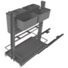 Hafele Anthracite  Pull-Out Kitchen Shelves with 4 Baskets 300mm