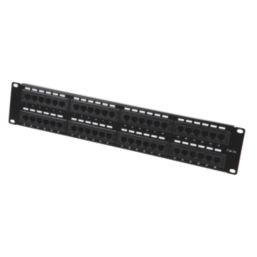 Labgear Cat 5e 1U 48 Port RJ45 Patch Panel UTP 1.96"