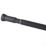Straight Extendable Shower Curtain Rail Aluminium Black 700-1200mm