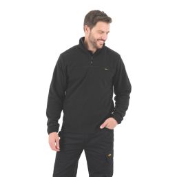 Site Blockley 1/4 Zip Fleece Black Large 46" Chest