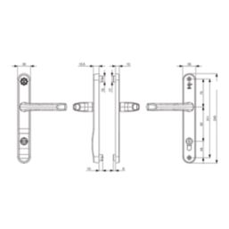 Smith & Locke  Door Handles Pair Polished Brass