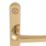 Smith & Locke  Door Handles Pair Polished Brass