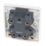 Hager Sollysta WMDP50N 50A 1-Gang 2P+E Control Switch White with LED