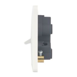 Hager Sollysta WMDP50N 50A 1-Gang 2P+E Control Switch White with LED