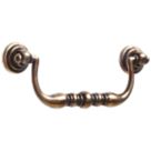 Essentials  Decorative Cabinet Handles Antique Brass 117mm 2 Pack