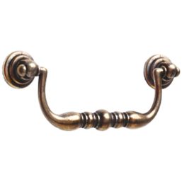 Essentials  Decorative Cabinet Handles Antique Brass 117mm 2 Pack