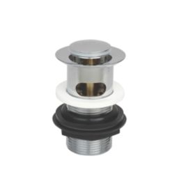 Flomasta Slotted Pop Up Basin Waste Chrome-Plated Brass 32mm