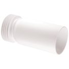 McAlpine WC-EXTA Rigid Straight Extension Piece for WC Connectors White 114mm