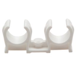 Talon  15mm Double Snap-On Pipe Clips  10 Pack
