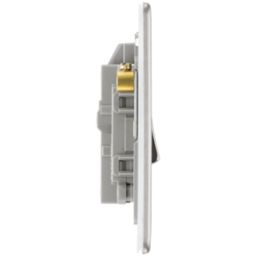 LAP  20A 1-Gang DP Boiler Switch Brushed Stainless Steel with LED