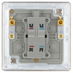 LAP  20A 1-Gang DP Boiler Switch Brushed Stainless Steel with LED