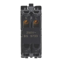 Contactum  Red Neon Power Indicator with Black Inserts 230V