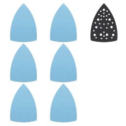 Trend  AB/DET/M7/P 80, 120 & 180 Grit Mesh Multi-Material Detail Sanding Pads with Pad Saver  x  7 Pack