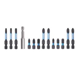 Erbauer  1/4" Hex Shank Mixed Screwdriver Bits 14 Piece Set