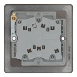 LAP  10A 1-Gang 3-Pole Fan Isolator Switch Black Nickel  with Black Inserts