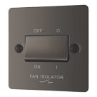 LAP  10A 1-Gang 3-Pole Fan Isolator Switch Black Nickel  with Black Inserts