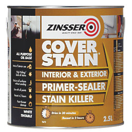 Zinsser Cover Stain Primer White Matt 2.5Ltr
