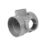 FloPlast  Solvent Weld 3-Boss Double Socket Short Pipe Grey 110mm