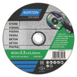 Norton  Stone Cutting Disc 230mm (9") x 22.2mm