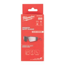 Milwaukee  Silver Mirror Lens Safety Specs