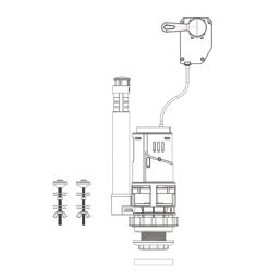 Flomasta  1 1/2" Dual Flush Valve
