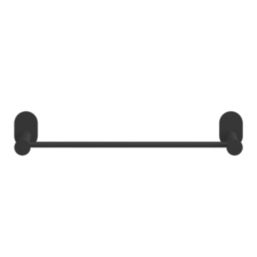 Swirl Caldew Bathroom Towel Rail Black 445mm x 80mm x 70mm