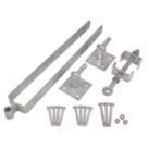 GateMate Adjustable Hinge Set/Hooks on Plate  6 Pieces
