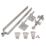GateMate Adjustable Hinge Set/Hooks on Plate  6 Pieces