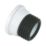 FloPlast  Rigid Straight Pan Connector White 107mm