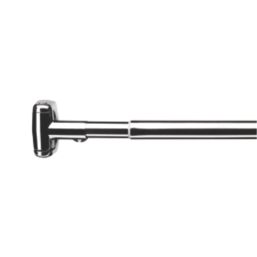 Croydex Curved Shower Curtain Rail S/Steel Chrome 1080-1850mm