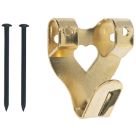 Essentials Picture Hooks Twin Brassed  100 Pack