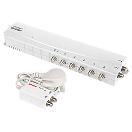 Labgear LDL206BLP 6-Way Aerial Amplifier with Bypass