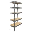 Essentials  5-Tier Metal Garage Shelving Unit 900mm x 450mm x 1800mm