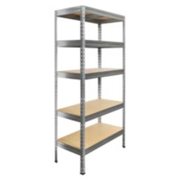 Essentials  5-Tier Metal Garage Shelving Unit 900mm x 450mm x 1800mm