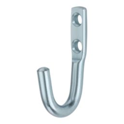 Essentials Single Hooks Zinc Plated 40mm 5 Pack