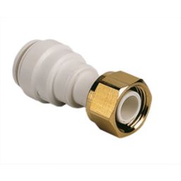 JG Speedfit  Plastic Push-Fit Straight Tap Connector 15mm x 3/4"