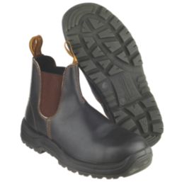 Blundstone 062 Safety Dealer Boots Brown Size 11 Screwfix