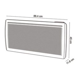 Blyss  2000W Electric Wall-Mounted Radiant Panel Heater 450mm x 864mm White 6820BTU