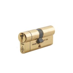 Yale Fire Rated 1 Star 6-Pin Euro Cylinder 45-50 (95mm) Polished Brass