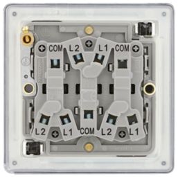 LAP  20A 16AX 3-Gang 2-Way Light Switch  Slate Grey