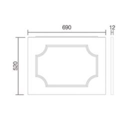 Midford End Bath Panel 690mm White