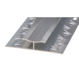 Carpet to Carpet Door Threshold Silver 900mm x 50mm