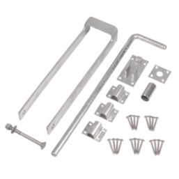 GateMate Double Gate Fastener Set Silver
