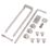 GateMate Double Gate Fastener Set Silver