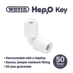 Hep2O  Plastic Push-Fit Equal 90° Elbow 10mm