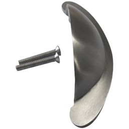 Essentials Shell Handles 64mm Matt Chrome