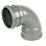 FloPlast  Push-Fit 92.5° Double Socket Bend Grey 110mm