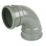 FloPlast  Push-Fit 92.5° Double Socket Bend Grey 110mm